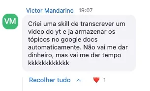 Agente de I.A no WhatsApp em conversa real